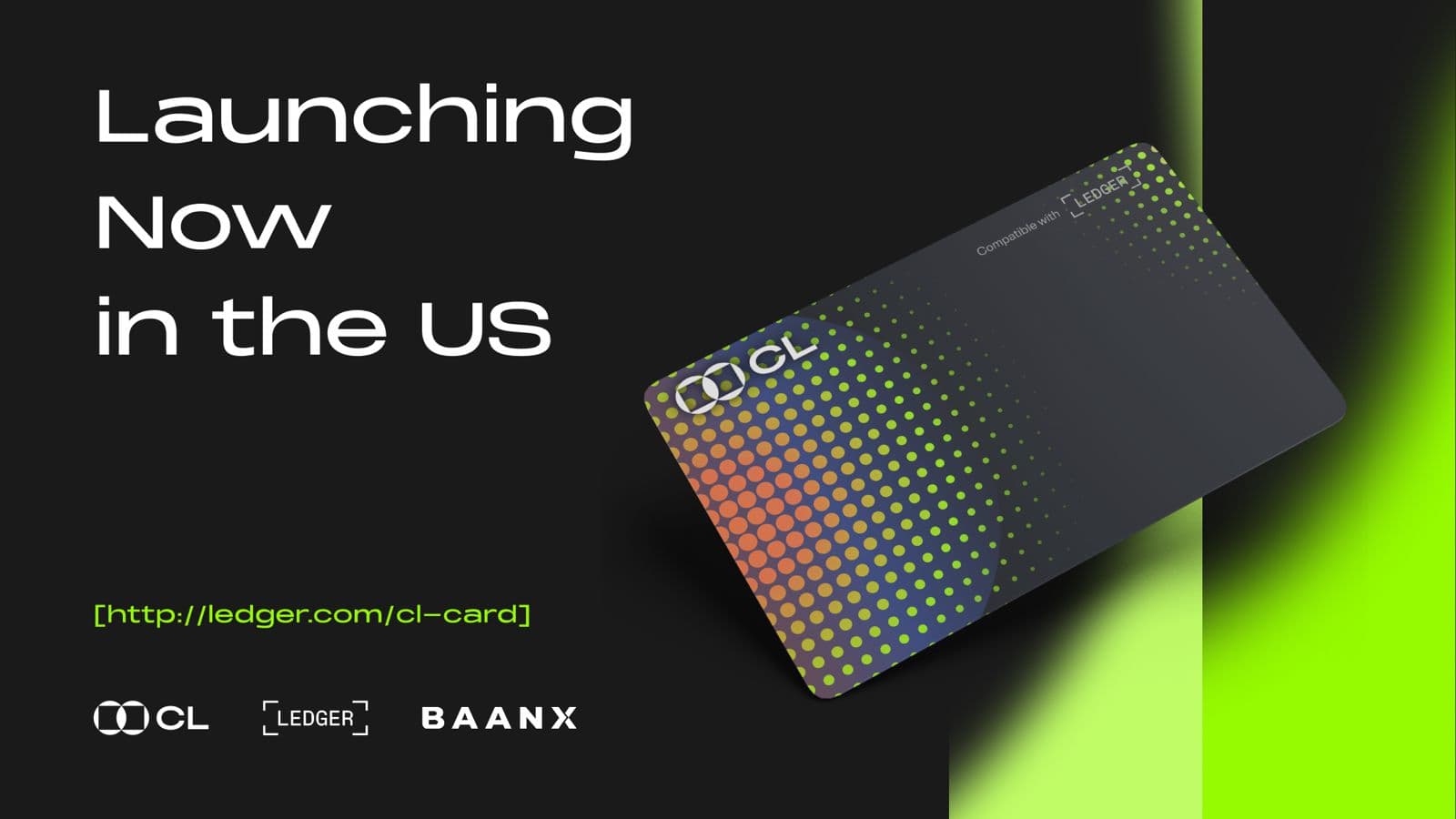 Baanx launches Crypto Life Visa card for Ledger users in the US